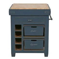 INTERIOR'S - Billot bois bleu - brocante interior's