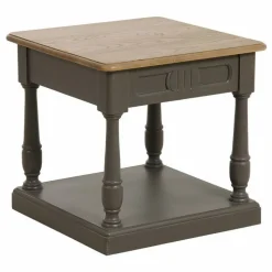 INTERIOR'S - Bout de canapé bois marron - manoir interior's