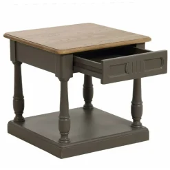 INTERIOR'S - Bout de canapé bois marron - manoir interior's