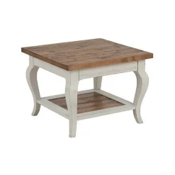 INTERIOR'S - Bout de canapé bois blanc - provence interior's