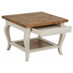 INTERIOR'S - Bout de canapé bois blanc - provence interior's