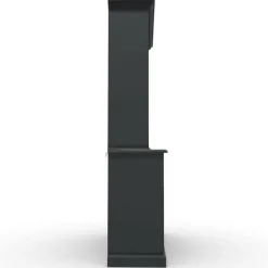 INTERIOR'S - Buffet 2 portes vitrées mdf noir - rhode island interior's