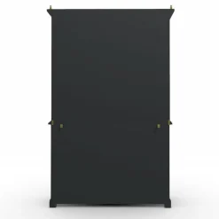 INTERIOR'S - Buffet 2 portes vitrées mdf noir - rhode island interior's