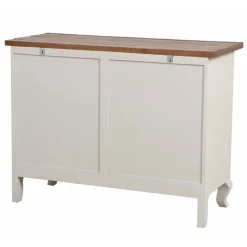 INTERIOR'S - Buffet bas 2 portes bois blanc - provence interior's