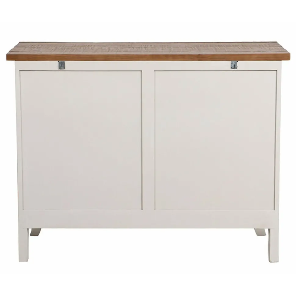 INTERIOR'S - Buffet bas 2 portes bois blanc - provence interior's