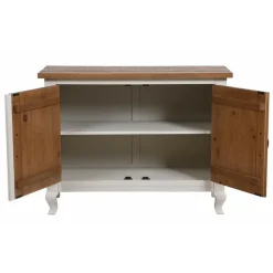 INTERIOR'S - Buffet bas 2 portes bois blanc - provence interior's