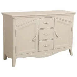 INTERIOR'S - Buffet bas 2 portes mdf blanc - lubéron interior's