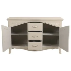 INTERIOR'S - Buffet bas 2 portes mdf blanc - lubéron interior's