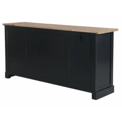 INTERIOR'S - Buffet bas 4 portes bois bleu - rivages interior's