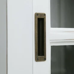 INTERIOR'S - Buffet bas 2 portes 4 tiroirs supérieurs mdf blanc - rhode island interior's