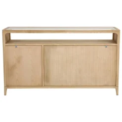INTERIOR'S - Buffet bas 3 tiroirs bois beige - tallinn interior's