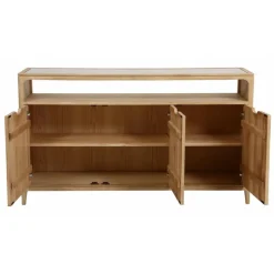 INTERIOR'S - Buffet bas 3 tiroirs bois beige - tallinn interior's