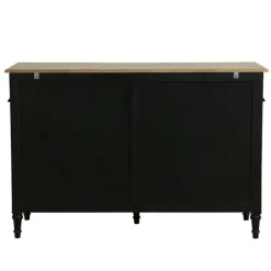 INTERIOR'S - Buffet bas bois noir - manoir interior's