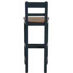 INTERIOR'S - Chaise haute bois bleu - brocante interior's