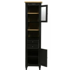 INTERIOR'S - Colonne de salle de bain bois noir - manoir interior's