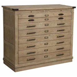 INTERIOR'S - Commode 4 tiroirs bois beige - livingstone interior's