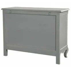 INTERIOR'S - Commode galbée 5 tiroirs mdf gris - gustavien interior's