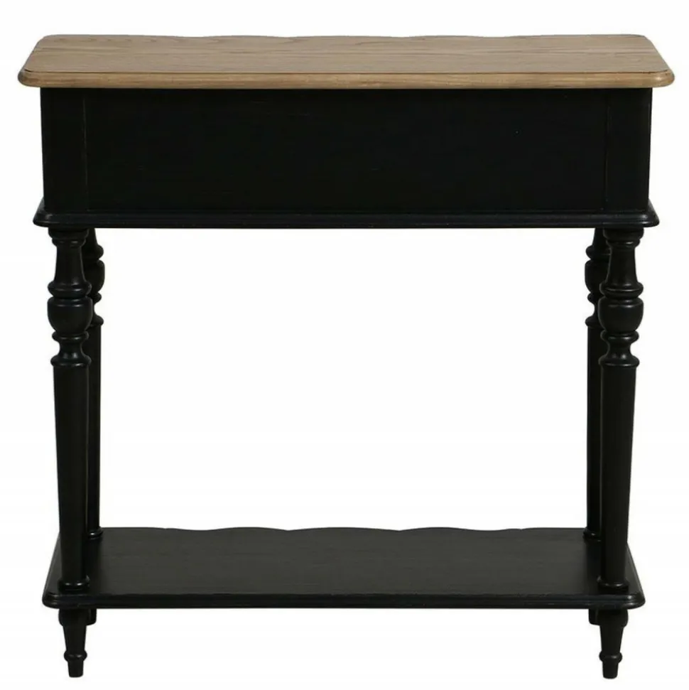 INTERIOR'S - Console 1 tiroir bois noir - manoir interior's