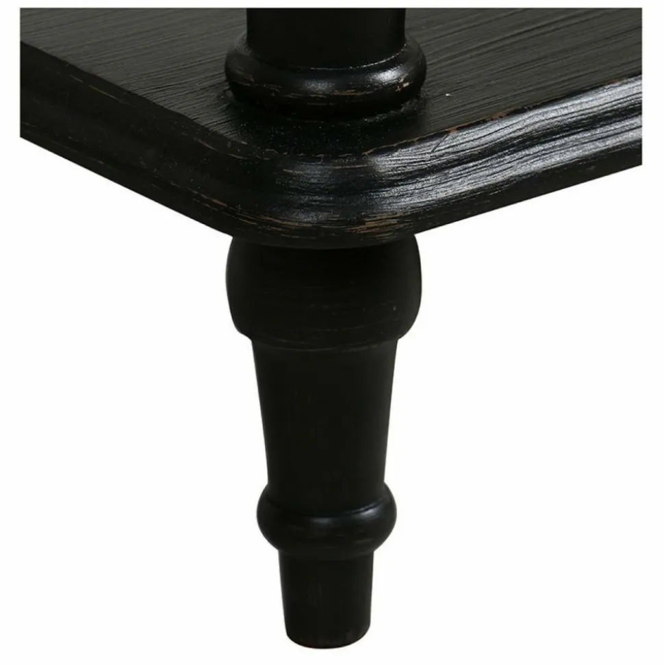 INTERIOR'S - Console 1 tiroir bois noir - manoir interior's