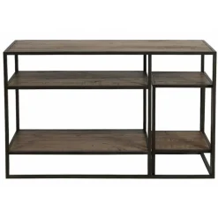 INTERIOR'S - Console avec bout de canapé gigogne bois marron - manufacture interior's