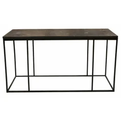 INTERIOR'S - Console plateau pierre pierre naturelle noir - minéral interior's