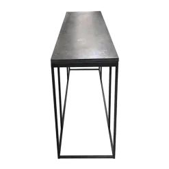 INTERIOR'S - Console plateau pierre pierre naturelle noir - minéral interior's