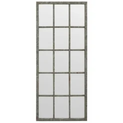 INTERIOR'S - Grand miroir rectangulaire fenêtre bois argent - les miroirs d'interior's interior's