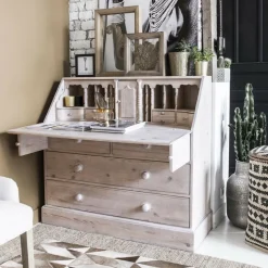 INTERIOR'S - Grand scriban galbé bois beige - natural interior's