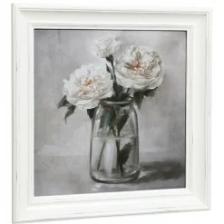 INTERIOR'S - Huile pivoines bois multicolore - charme interior's