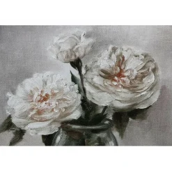 INTERIOR'S - Huile pivoines bois multicolore - charme interior's