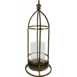 INTERIOR'S - Lanterne laitonnée métal bronze - charme interior's