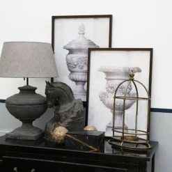 INTERIOR'S - Lanterne laitonnée métal bronze - charme interior's