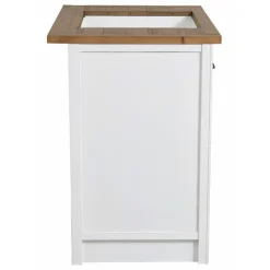 INTERIOR'S - Meuble pour four et plaque bois blanc - rivages interior's