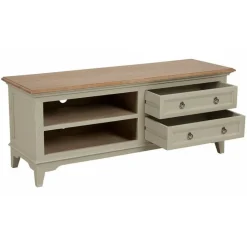 INTERIOR'S - Meuble tv 2 tiroirs bois beige - esquisse interior's