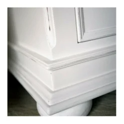 INTERIOR'S - Meuble tv avec 3 rangements mdf blanc - harmonie interior's