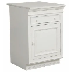 INTERIOR'S - Plan de travail meuble bas 1 porte pierre blanc - harmonie interior's