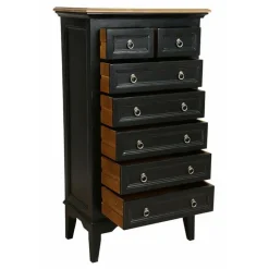 INTERIOR'S - Semainier 7 tiroirs bois noir - esquisse interior's