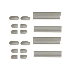 INTERIOR'S - Set de finition pour bibliothèque modulable mdf gris - harmonie interior's