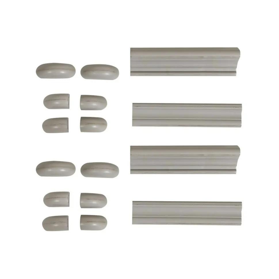 INTERIOR'S - Set de finition pour bibliothèque modulable mdf gris - harmonie interior's