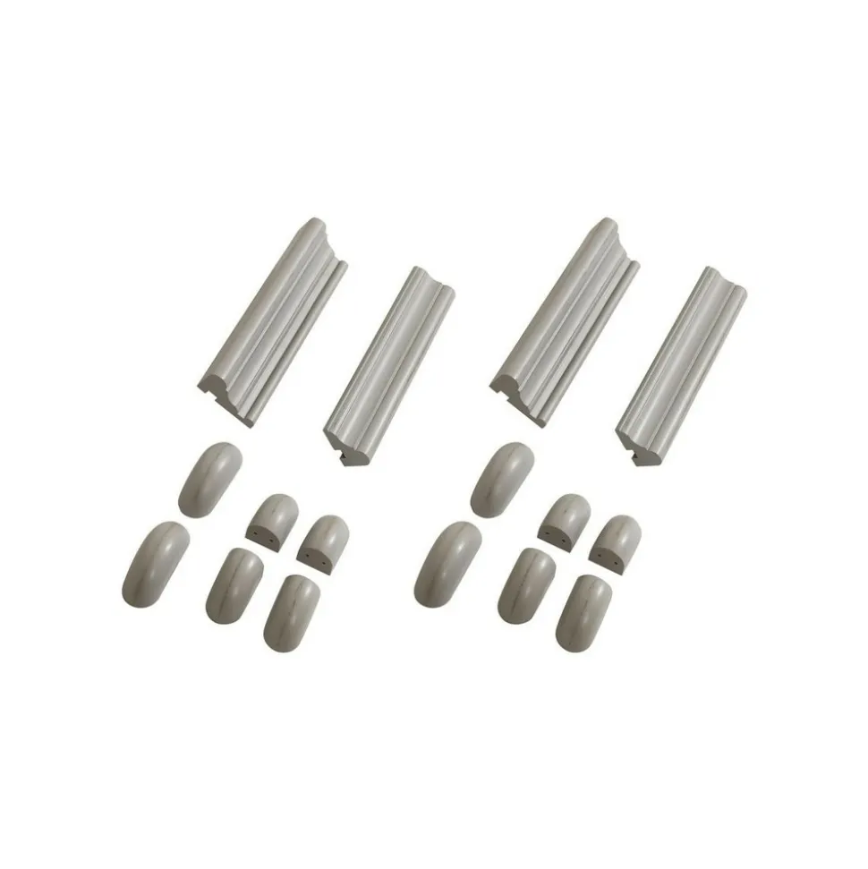 INTERIOR'S - Set de finition pour bibliothèque modulable mdf gris - harmonie interior's