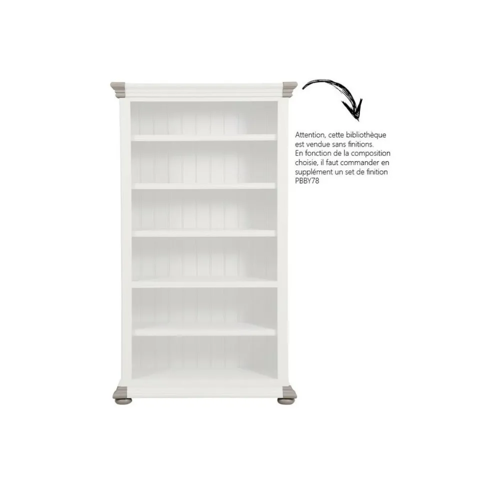 INTERIOR'S - Set de finition pour bibliothèque modulable mdf gris - harmonie interior's