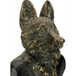 INTERIOR'S - Statuette chien résine noir - chic interior's