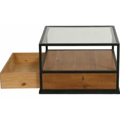 INTERIOR'S - Table basse bois marron - manufacture interior's