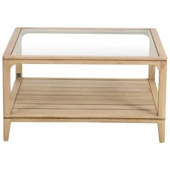 INTERIOR'S - Table basse carrée bois beige - tallinn interior's