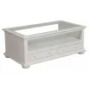 INTERIOR'S - Table basse rectangulaire plateau en verre mdf blanc - harmonie interior's