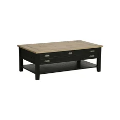 INTERIOR'S - Table basse rectangulaire bois noir - magellan interior's