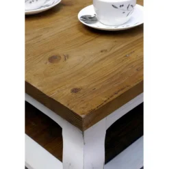 INTERIOR'S - Table basse rectangulaire bois blanc - provence interior's