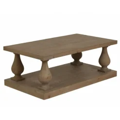 INTERIOR'S - Table basse rectangulaire bois beige - héritage interior's