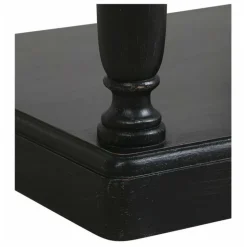 INTERIOR'S - Table de chevet 2 tiroirs bois noir - manoir interior's