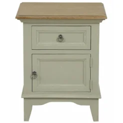 INTERIOR'S - Table de chevet 1 tiroir 1 porte ouverture à droite bois beige - esquisse interior's